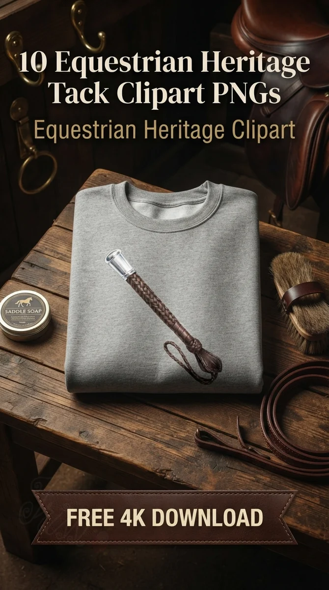 Free Riding Crop Illustration PNG | Brown Leather Horse Whip Clipart — Equestrian Clipart | Old Money Vintage Tack PNG watercolor clipart