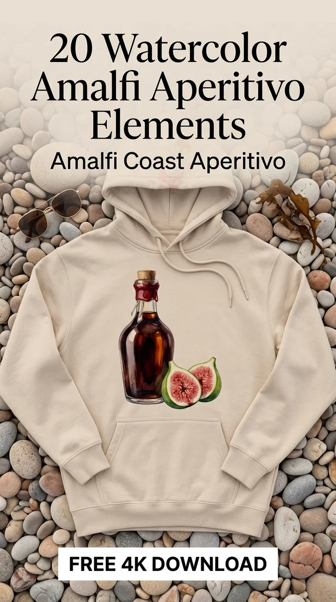 Free Balsamic Vinegar PNG | Watercolor Fig Clipart — Amalfi Italian Summer | Watercolor Clipart PNG watercolor clipart