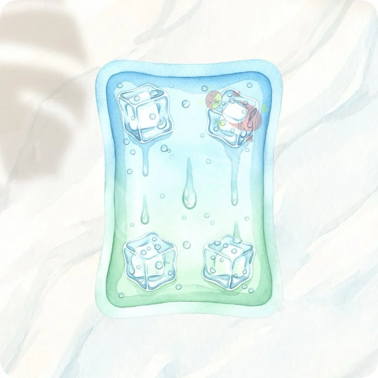Cold Therapy Ice Pack PNG | Fitness Recovery Clipart — Fitness Recovery Clipart | Wellness & Workout PNGs watercolor clipart