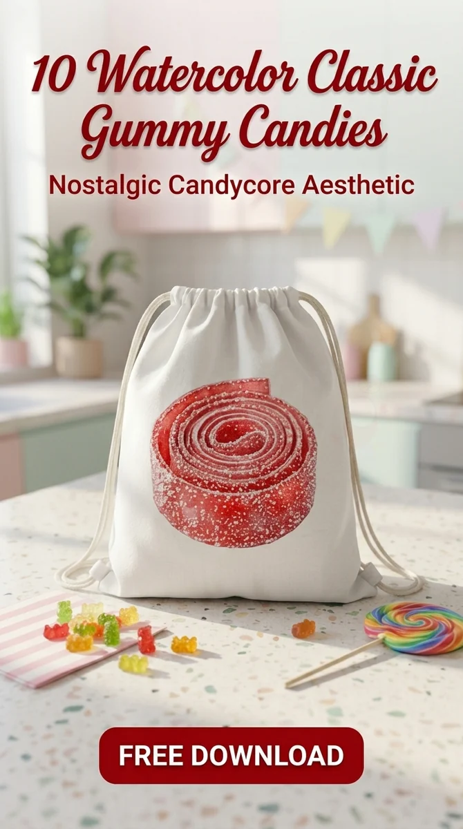 Free Sour Belt Candy PNG | Sugar Coated Clipart — Candycore Aesthetic | Y2K Gummy Clipart PNG watercolor clipart