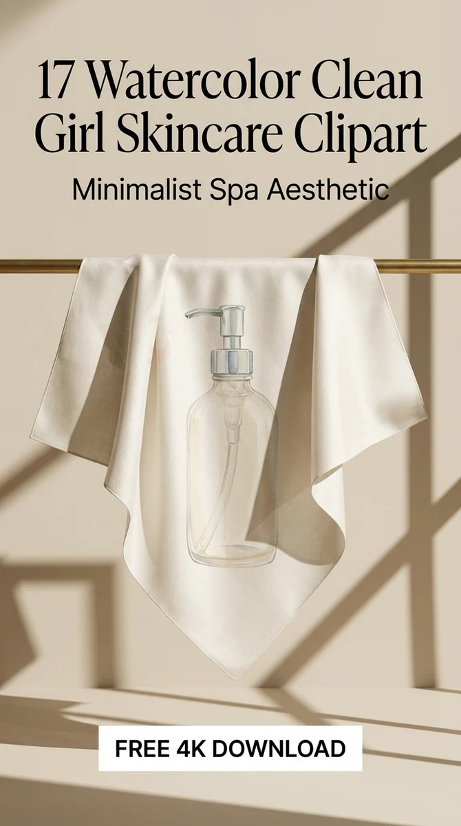 Free Frosted Skincare Bottle PNG | Clean Dermal Pump Clipart — Clean Girl Skincare | Spa Aesthetic Clipart PNG watercolor clipart
