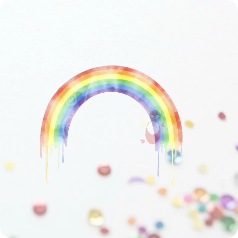 Free Artistic Rainbow Paint Drip PNG | Colorful Pride Clipart — Rainbow Pride Clipart | LGBTQ+ Watercolor PNGs watercolor clipart