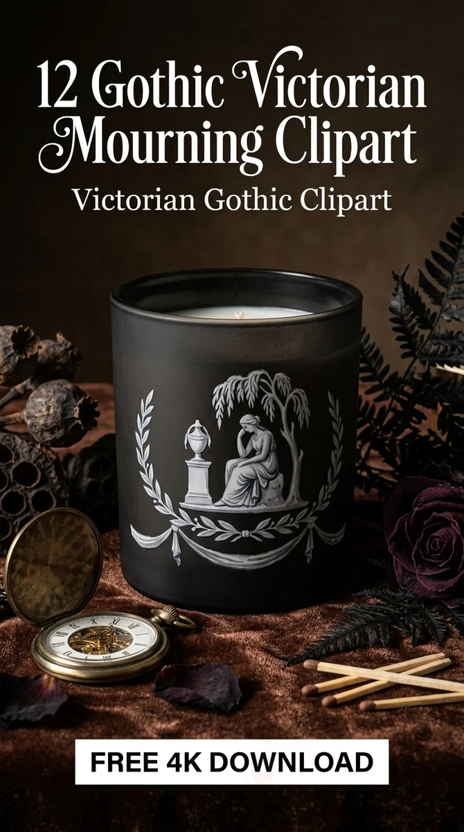 Free Gothic Black Teapot PNG | Victorian Decorative Teapot Clipart — Gothic Victorian Mourning Dark Whimsigoth Clipart watercolor clipart