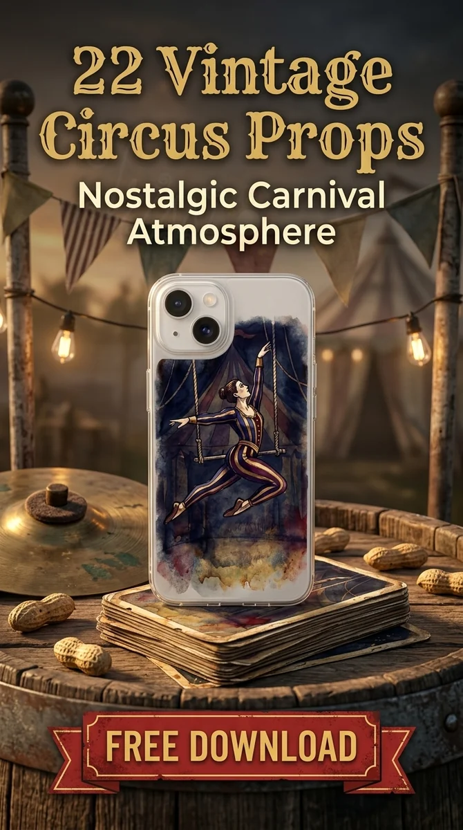 Free Circus Tarot Card PNG | Vintage Acrobat Clipart — Vintage Circus | Dark Carnival Clipart watercolor clipart