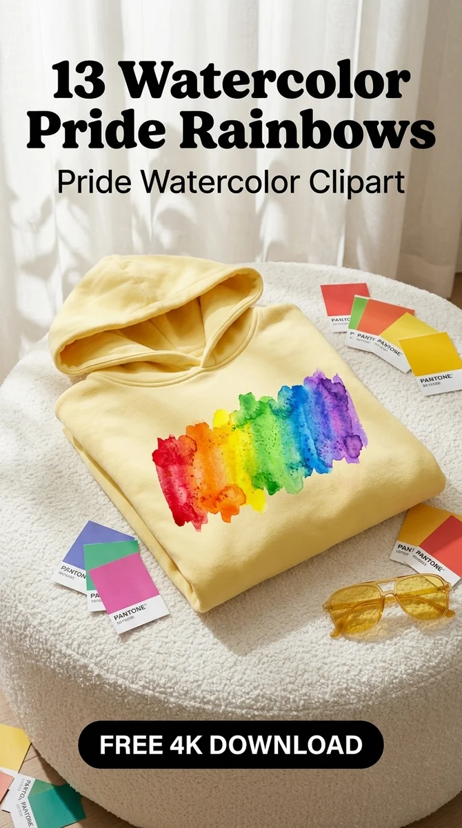 Free Rainbow Brushstroke PNG | Watercolor Pride — LGBTQ Pride Watercolor Clipart watercolor clipart