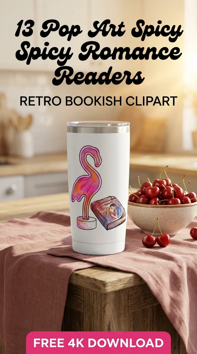 Free Neon Flamingo Art PNG | Pink Flamingo & Book Clipart — Spicy Romance Reader Clipart PNG watercolor clipart
