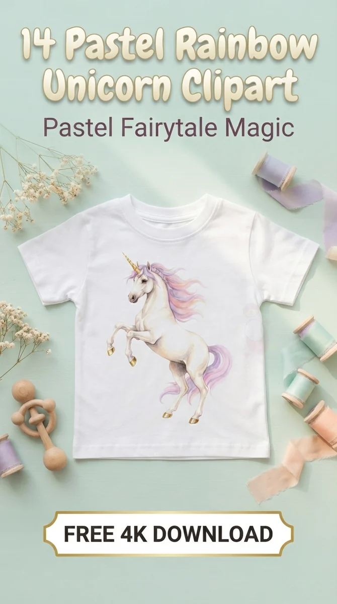Free Rearing Unicorn PNG | Dreamy Pastel Watercolor Clipart — Dreamy Pastel Unicorns | Nursery & Party Clipart watercolor clipart
