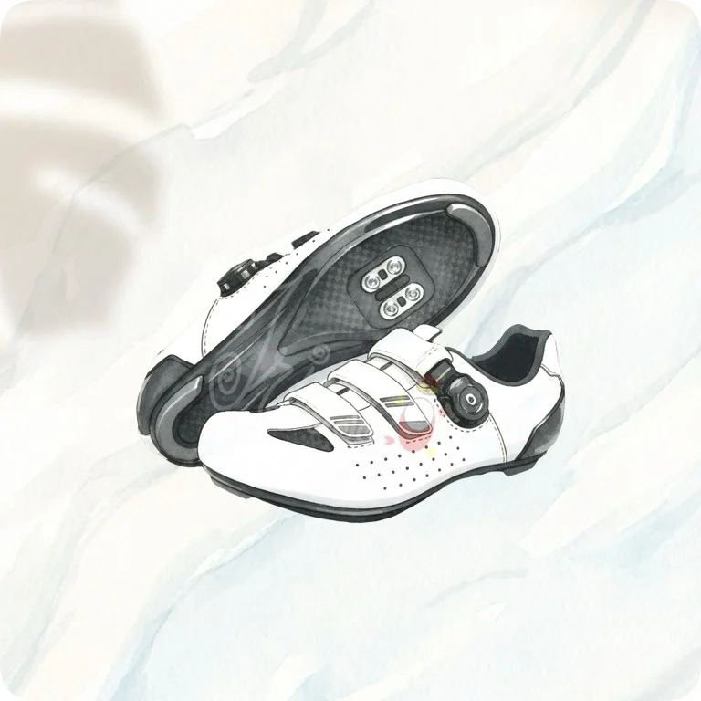 Cycling Shoes PNG | Spin Class Fitness Clipart — Fitness Recovery Clipart | Wellness & Workout PNGs watercolor clipart