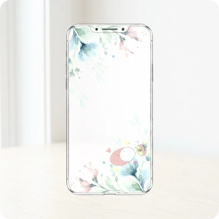 Free Watercolor Floral Phone Case PNG | Aesthetic Tech Clipart — Aesthetic Tech Clipart | WFH & Digital Planner PNG watercolor clipart
