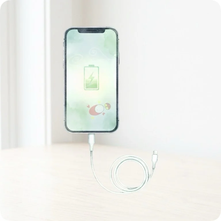 Free Charging Phone Battery PNG | Watercolor Tech Life Clipart — Aesthetic Tech Clipart | WFH & Digital Planner PNG watercolor clipart