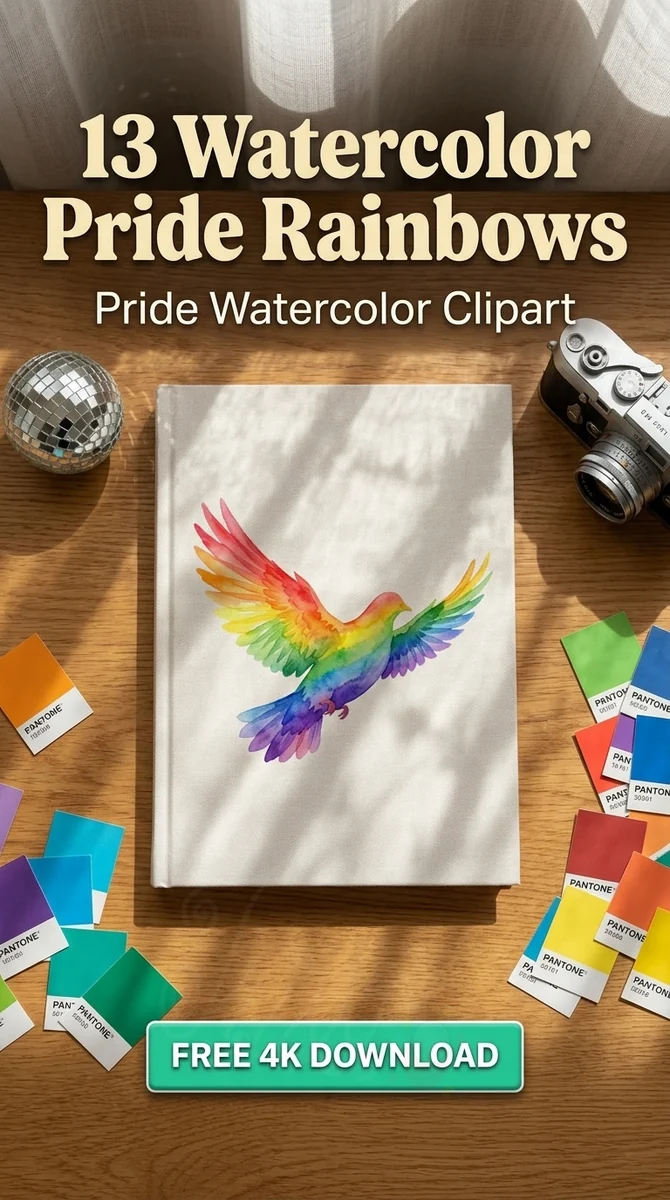 Free Rainbow Dove PNG | Flying Peace Bird Clipart — LGBTQ Pride Watercolor Clipart watercolor clipart