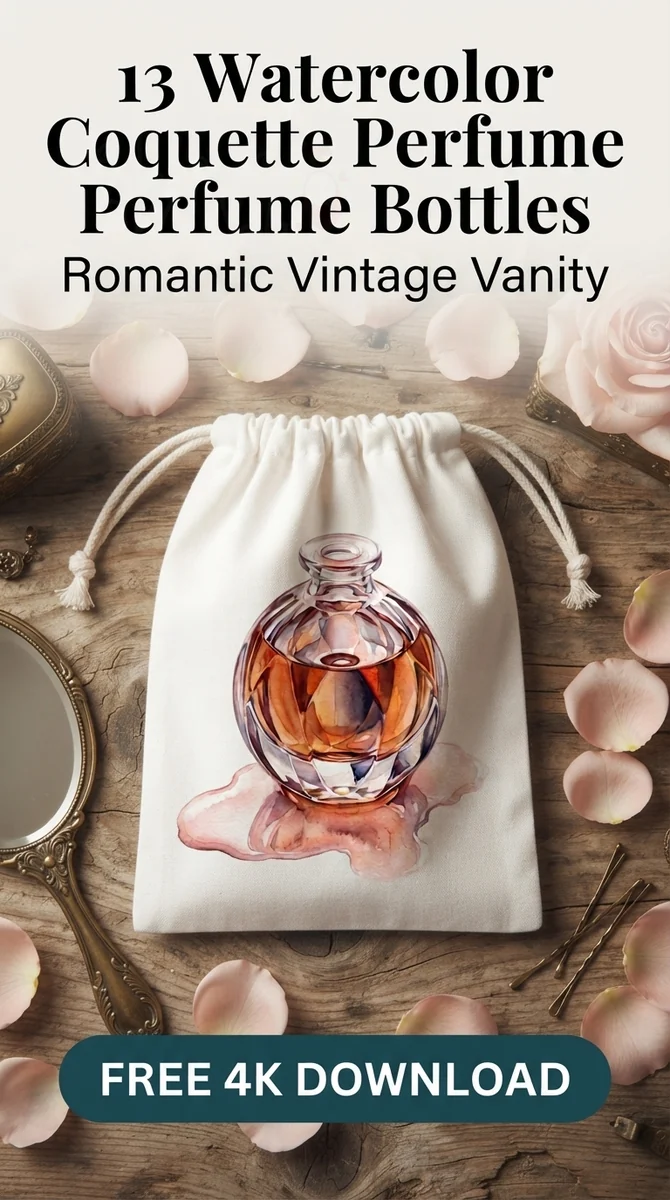 Free Spilled Perfume Splash PNG | Elegant Glass Bottle Clipart — Coquette Vanity | Watercolor Perfume PNG Clipart watercolor clipart