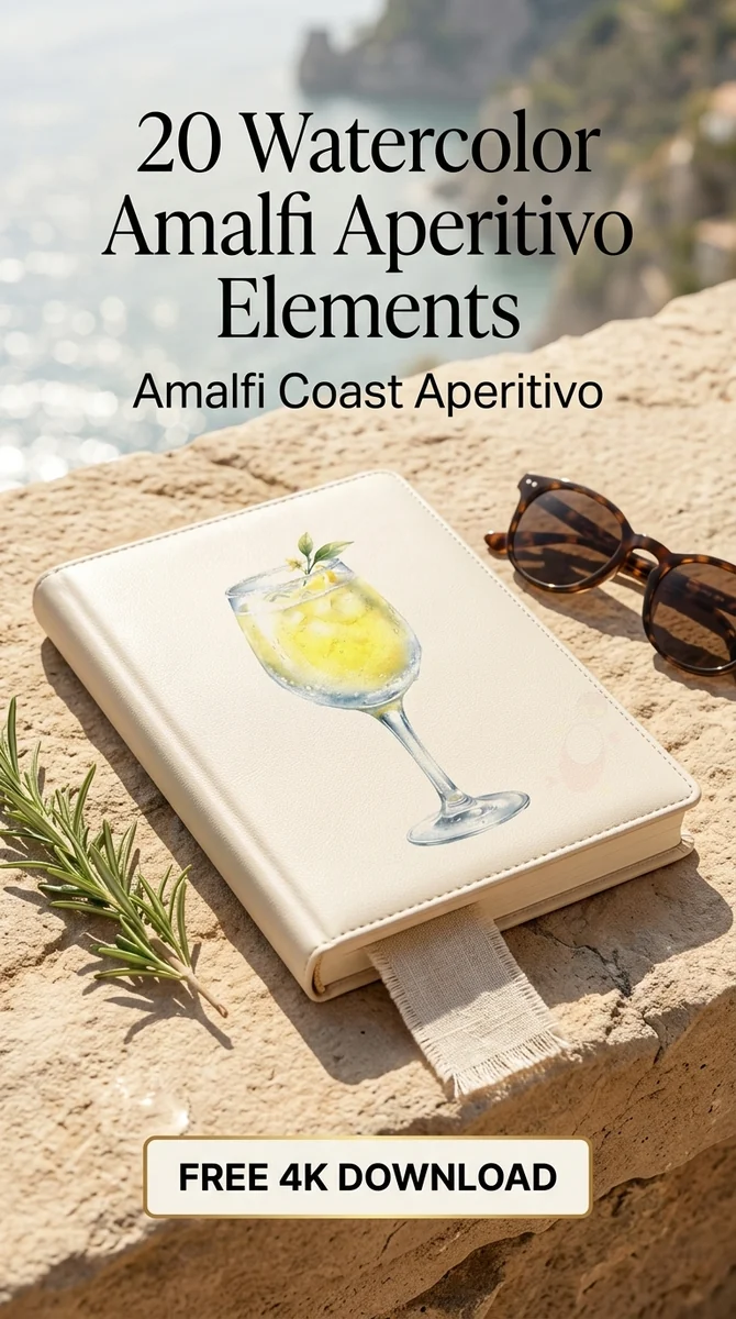 Free Limoncello Glass PNG | Watercolor Lemon Cocktail Clipart — Amalfi Italian Summer | Watercolor Clipart PNG watercolor clipart