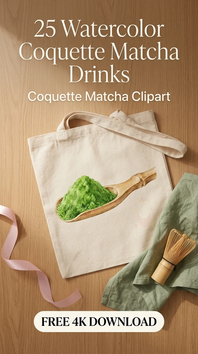 Free Ceremonial Matcha Scoop PNG | Green Tea Powder Clipart — Coquette Matcha Latte | Soft Girl Cafe Clipart PNG watercolor clipart