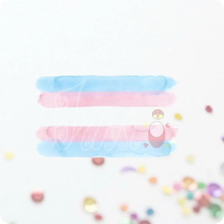 Free Trans Pride Watercolor Splash PNG | Blue Pink White Flag Art — Rainbow Pride Clipart | LGBTQ+ Watercolor PNGs watercolor clipart