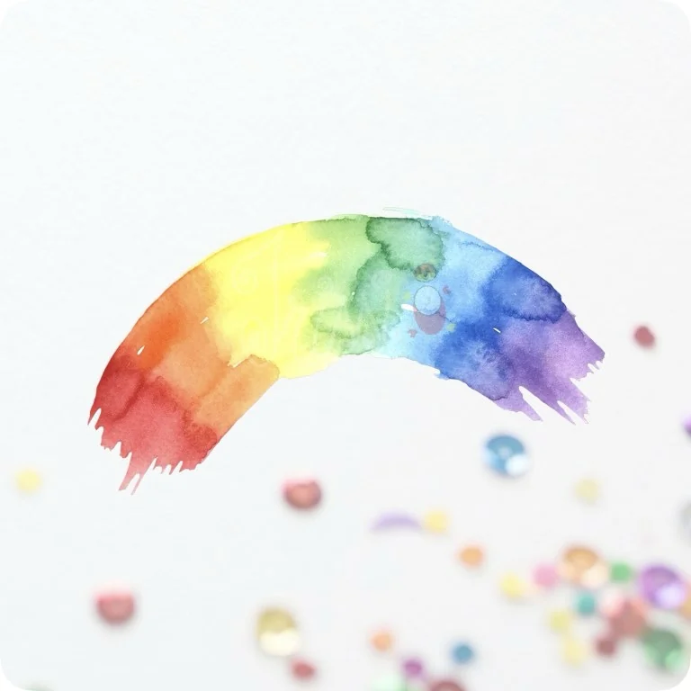 Free Rainbow Brush Stroke PNG | Watercolor Pride Paint Art — Rainbow Pride Clipart | LGBTQ+ Watercolor PNGs watercolor clipart