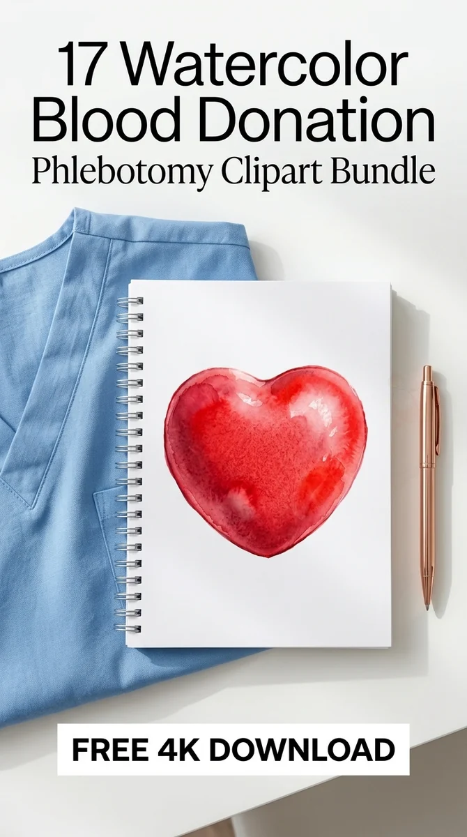 Free Heart Stress Ball PNG | Blood Donation Squeeze Clipart — Watercolor Blood Donation | Medical Clipart watercolor clipart