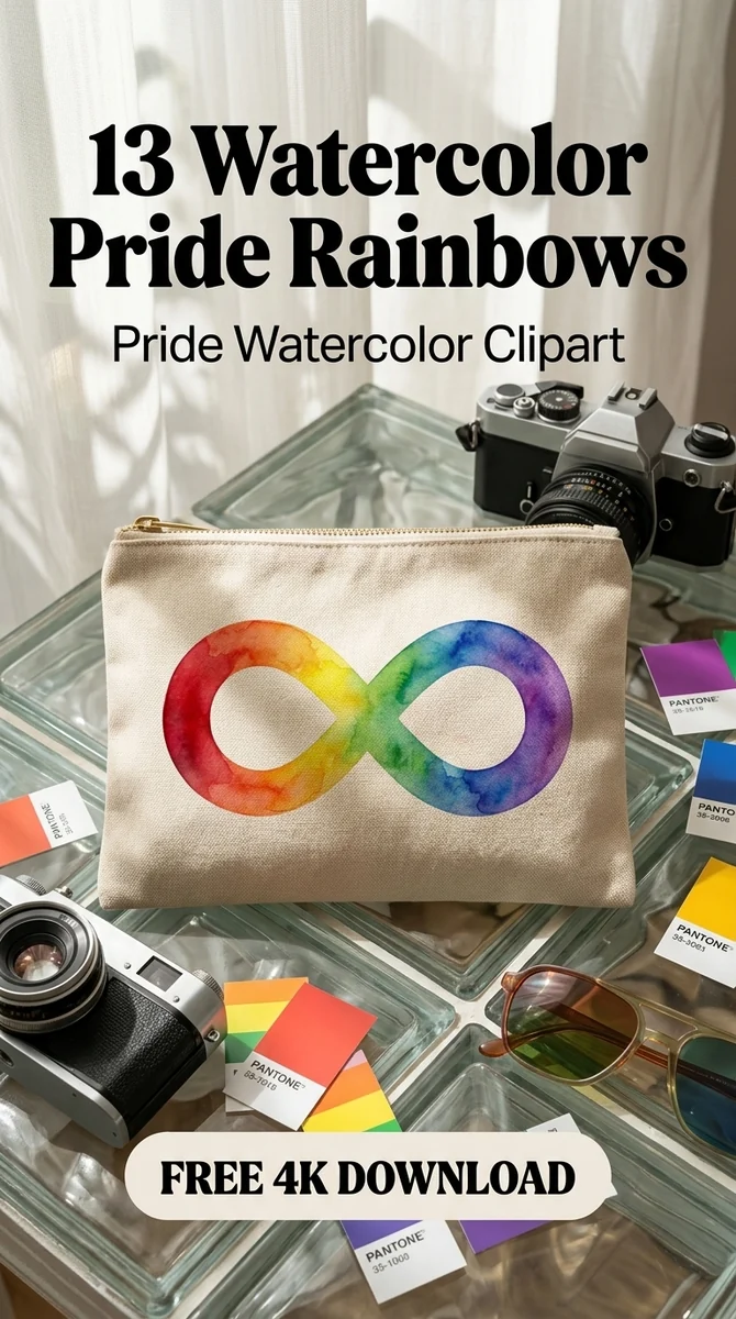 Free Pride Infinity Loop PNG | Rainbow Clipart — LGBTQ Pride Watercolor Clipart watercolor clipart