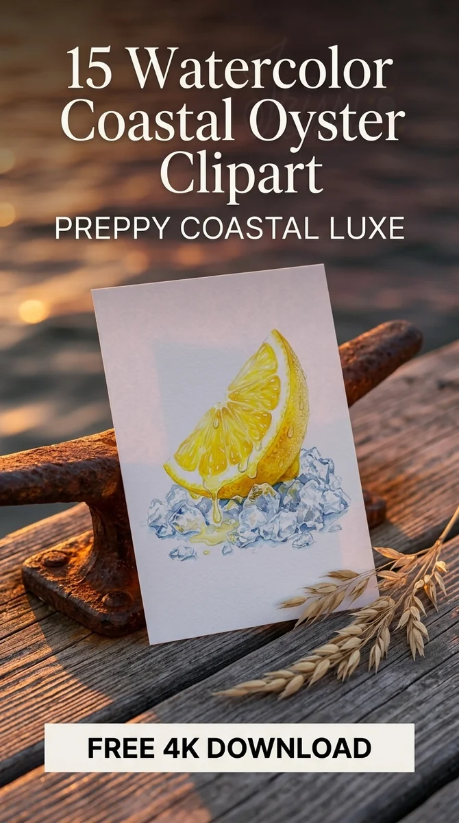 Free Fresh Lemon Wedge PNG | Watercolor Citrus Clipart — Preppy Coastal | Coastal Grandmother Clipart PNG watercolor clipart
