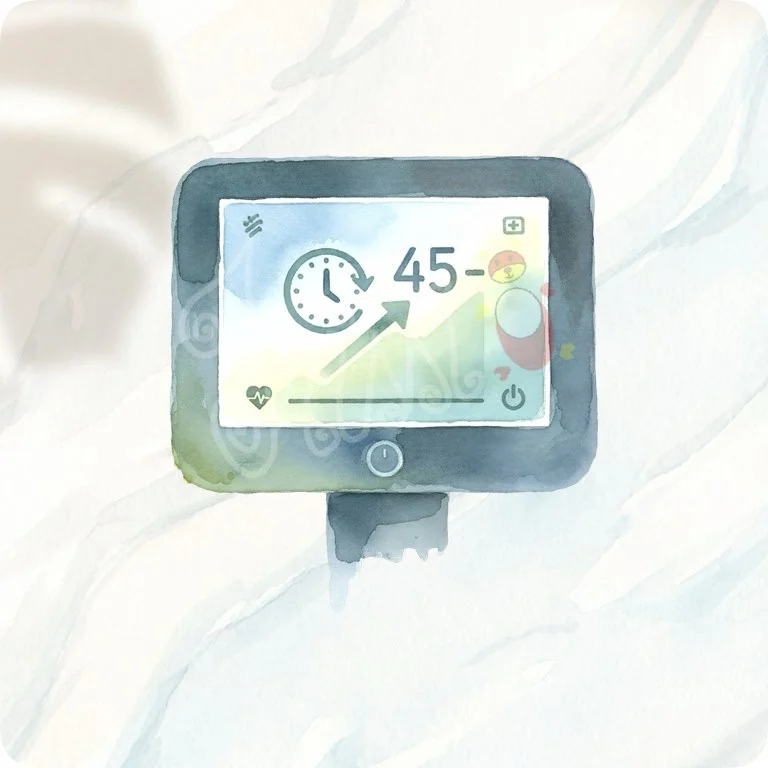 Fitness Tracker Screen PNG | Modern Workout Stats Art — Fitness Recovery Clipart | Wellness & Workout PNGs watercolor clipart