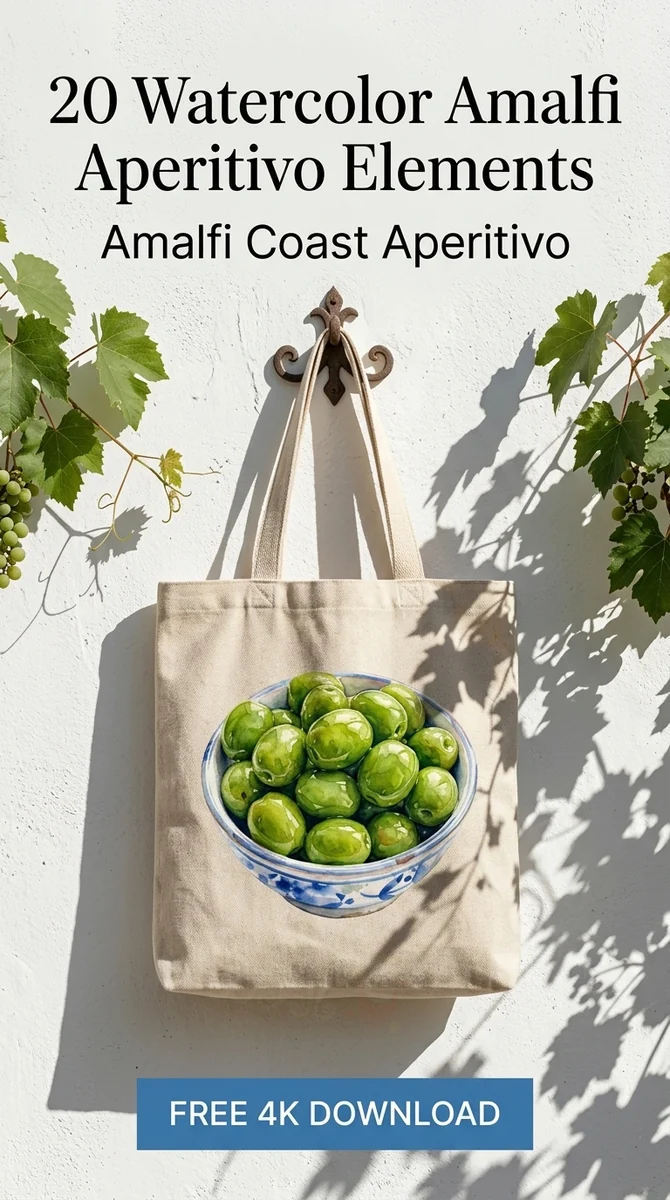 Free Castelvetrano Olives Clipart | Green Italian Olives PNG — Amalfi Italian Summer | Watercolor Clipart PNG watercolor clipart