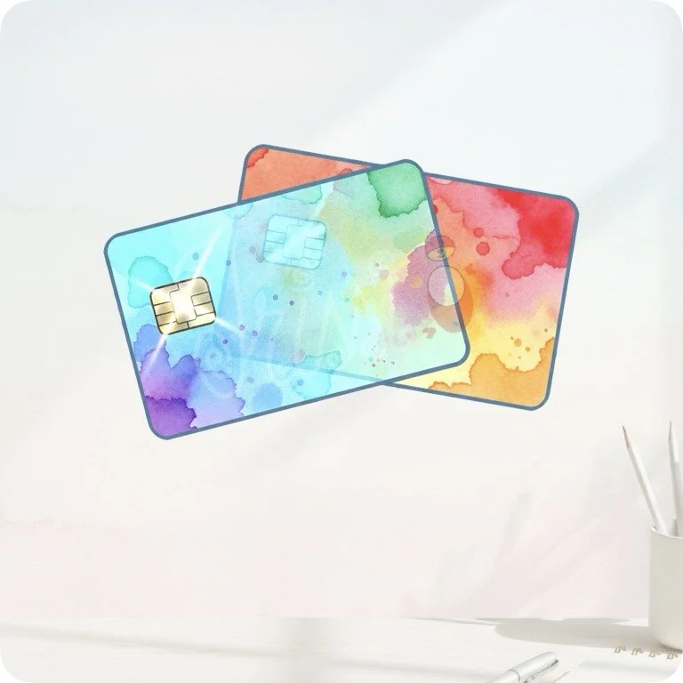 Watercolor Credit Cards PNG | Finance Clipart — Watercolor Budget Planner Clipart watercolor clipart