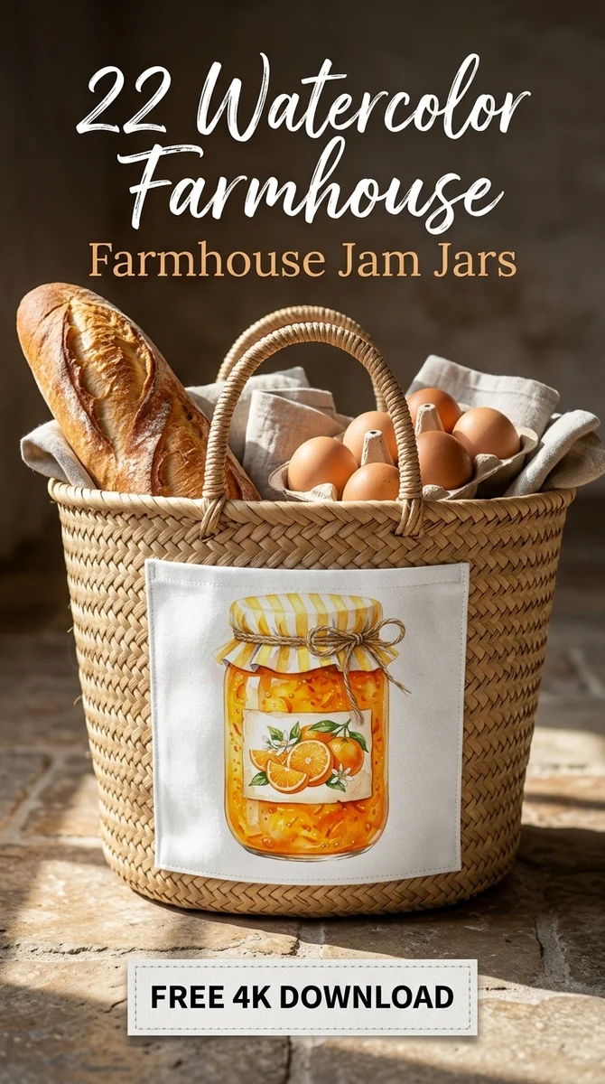 Free Orange Marmalade PNG | Citrus Jam Clipart — Cottagecore Jam Jar Clipart | Rustic Farmhouse PNG watercolor clipart
