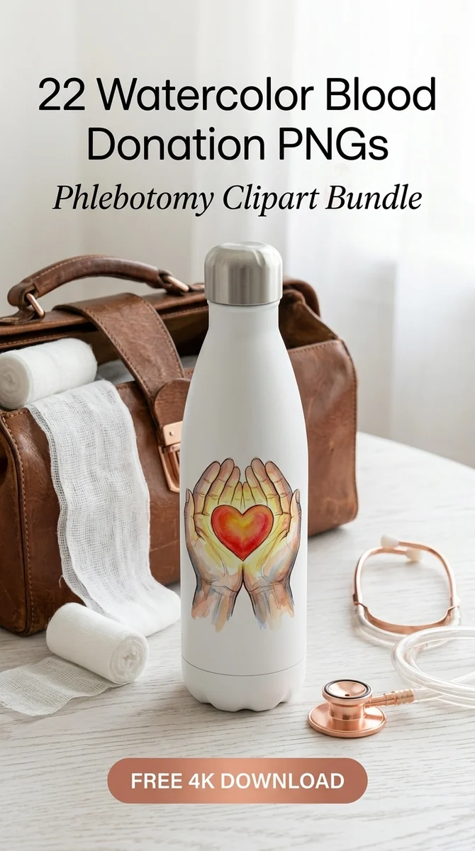 Free Cupped Hands Holding Heart PNG | Watercolor Clipart — Watercolor Blood Donation | Medical Clipart watercolor clipart