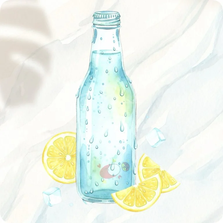 Lemon Water Bottle PNG | Healthy Hydration Clipart — Fitness Recovery Clipart | Wellness & Workout PNGs watercolor clipart